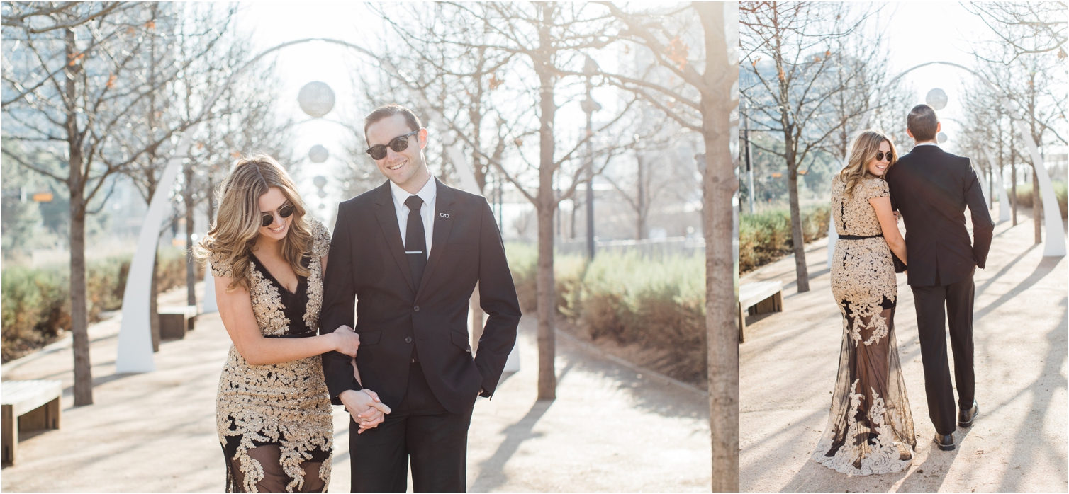 downtown dallas engagement session