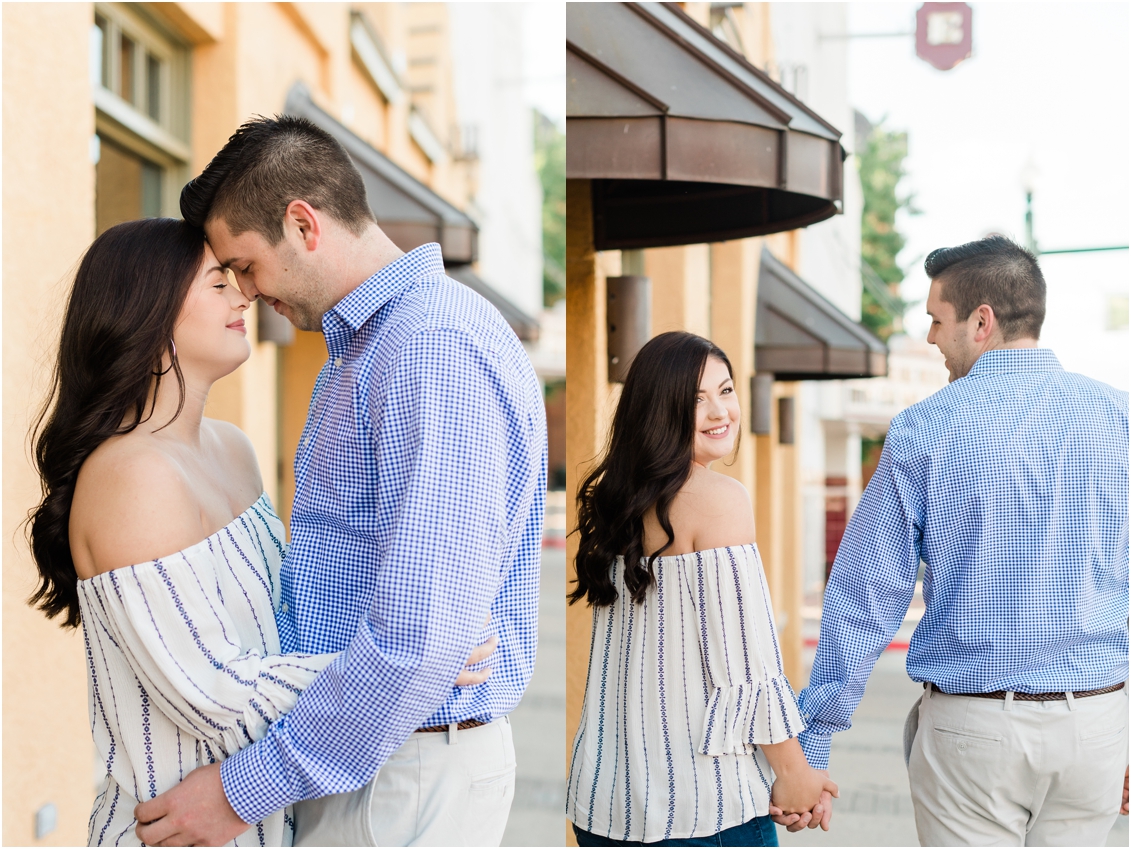 engagement pictures on main street grapevine