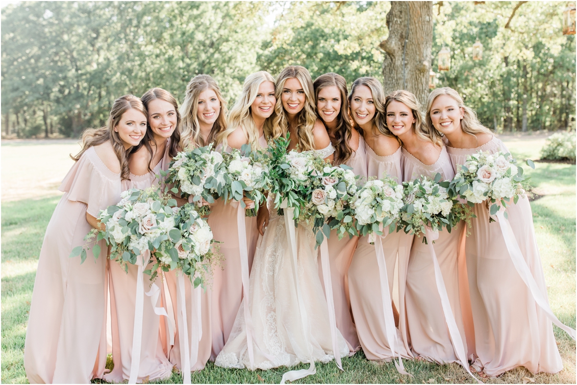 Bridal party portraits at the White Sparrow
