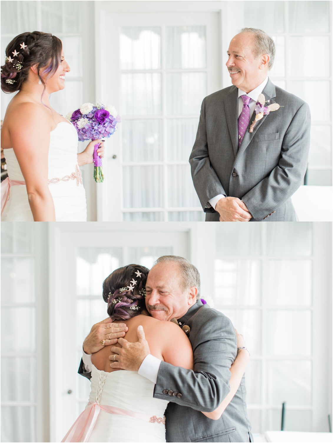 father/daughter first look by gaby caskey photography