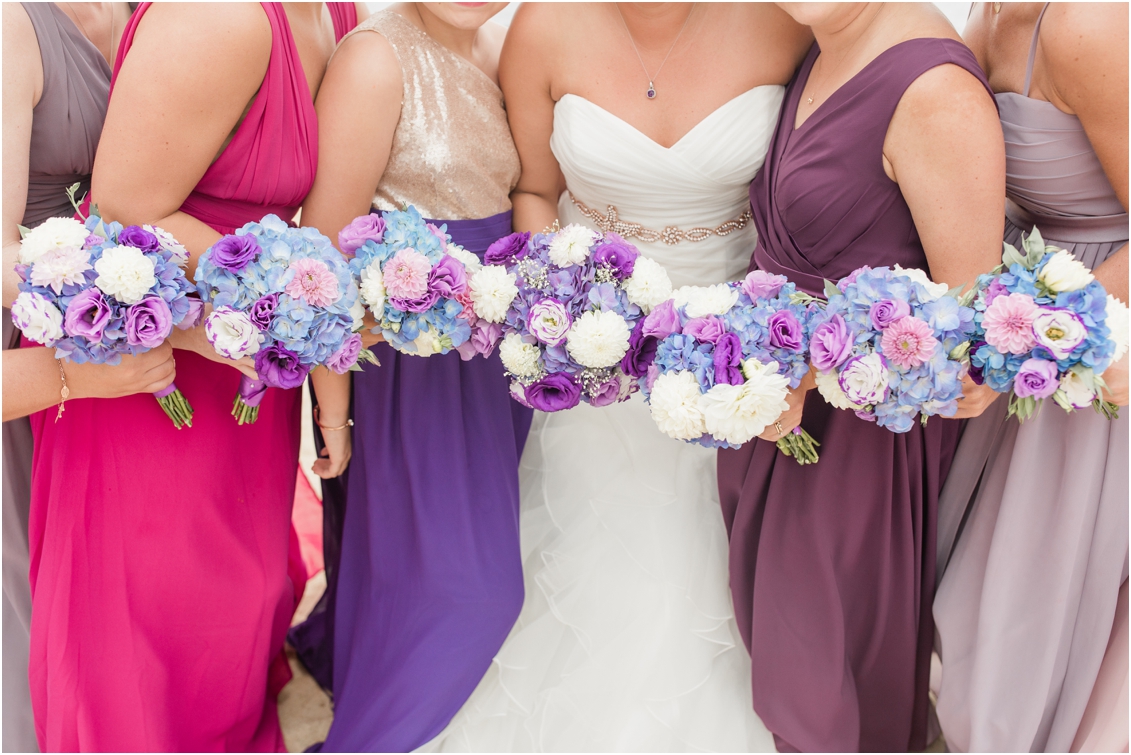 purple bridesmaids dresses, bridesmaids portraits by gaby caskey photography