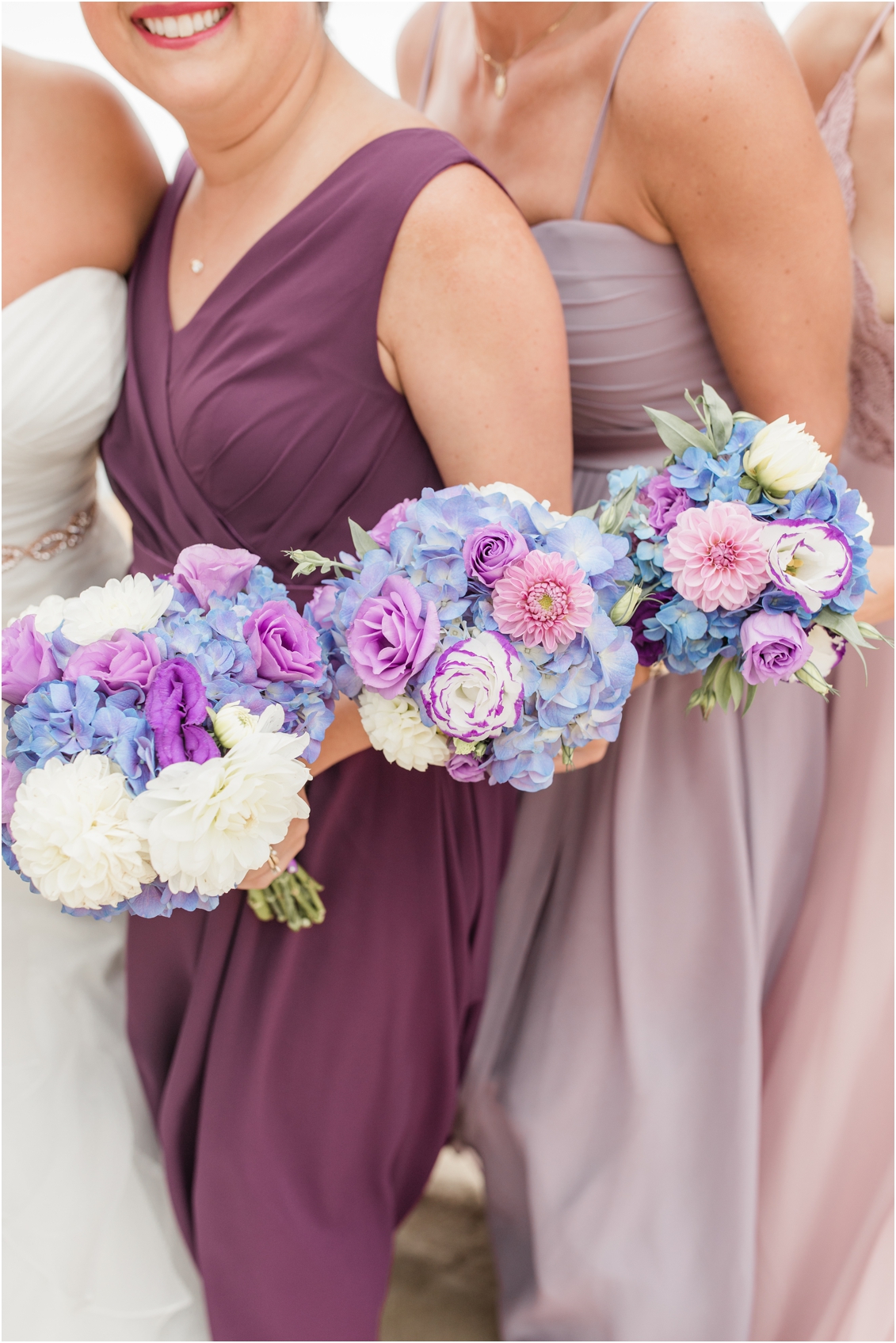 purple bridesmaids dresses, bridesmaids portraits by gaby caskey photography