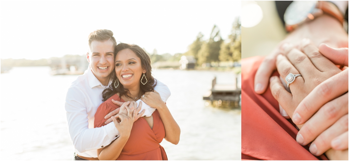 engagement session at white rock lake, dfw engagement session, dallas engagement session locations
