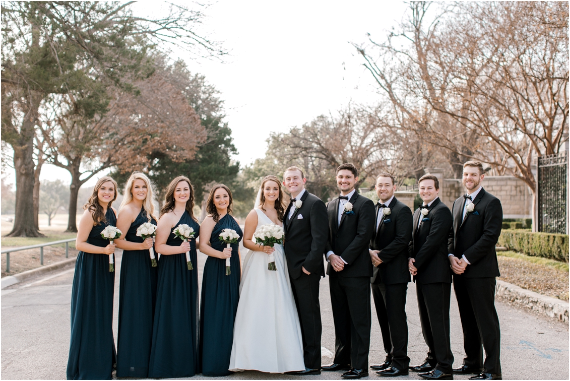 wedding party portraits, Fort Worth, Texas Wedding at River Crest Country Club by Gaby Caskey Photography