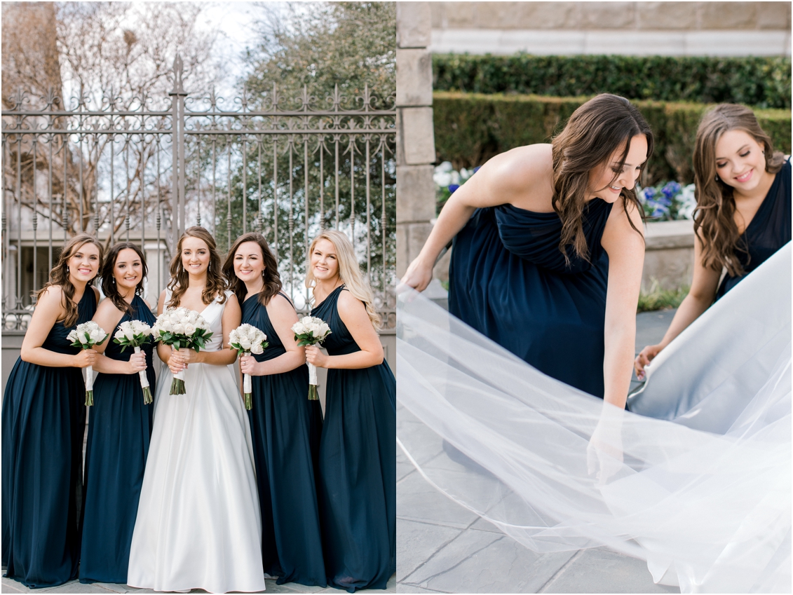 bridesmaids portraits, Fort Worth, Texas Wedding at River Crest Country Club by Gaby Caskey Photography