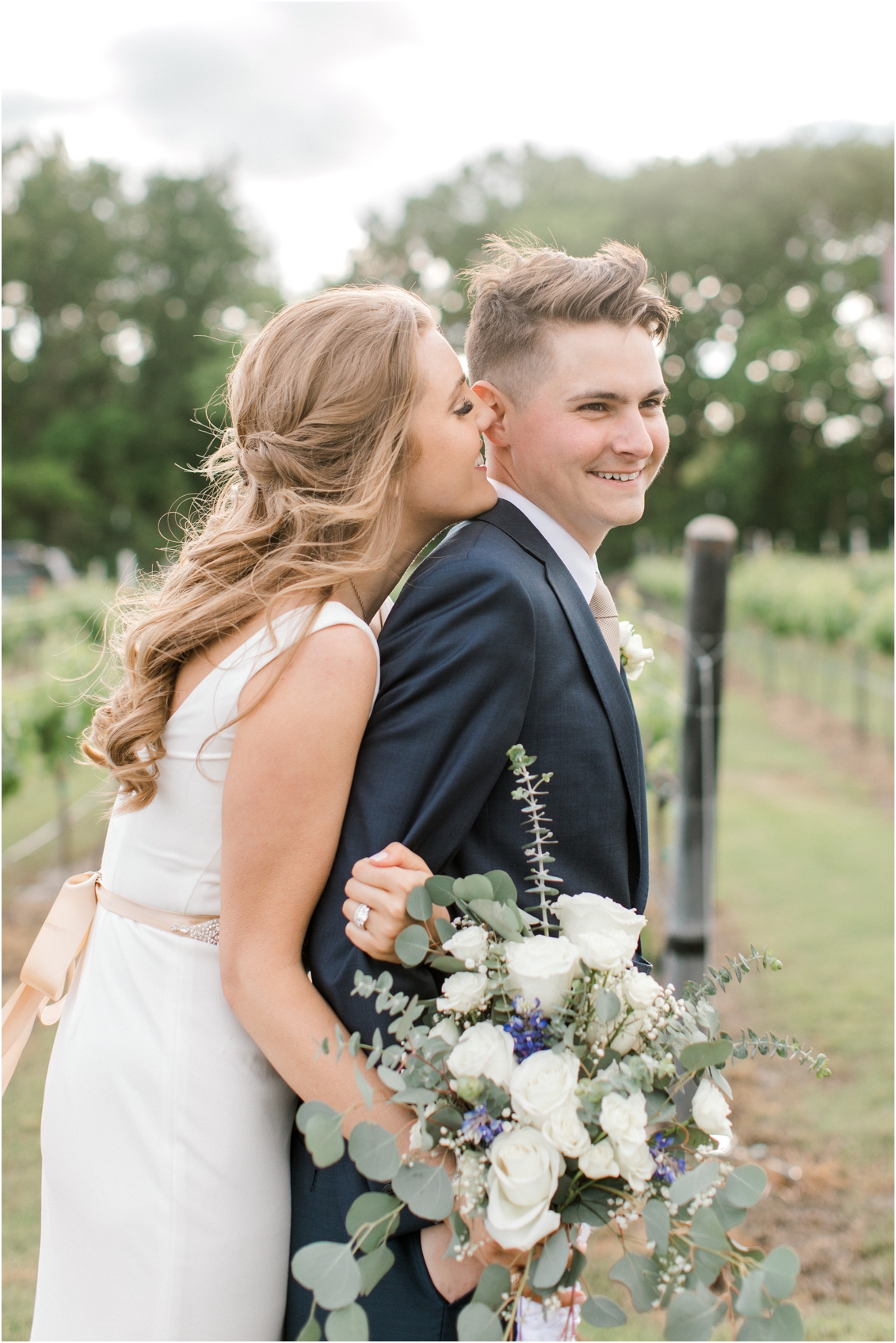 bride and groom portraits, vineyard wedding, Barons Creek Vineyards Wedding by Gaby Caskey Photography