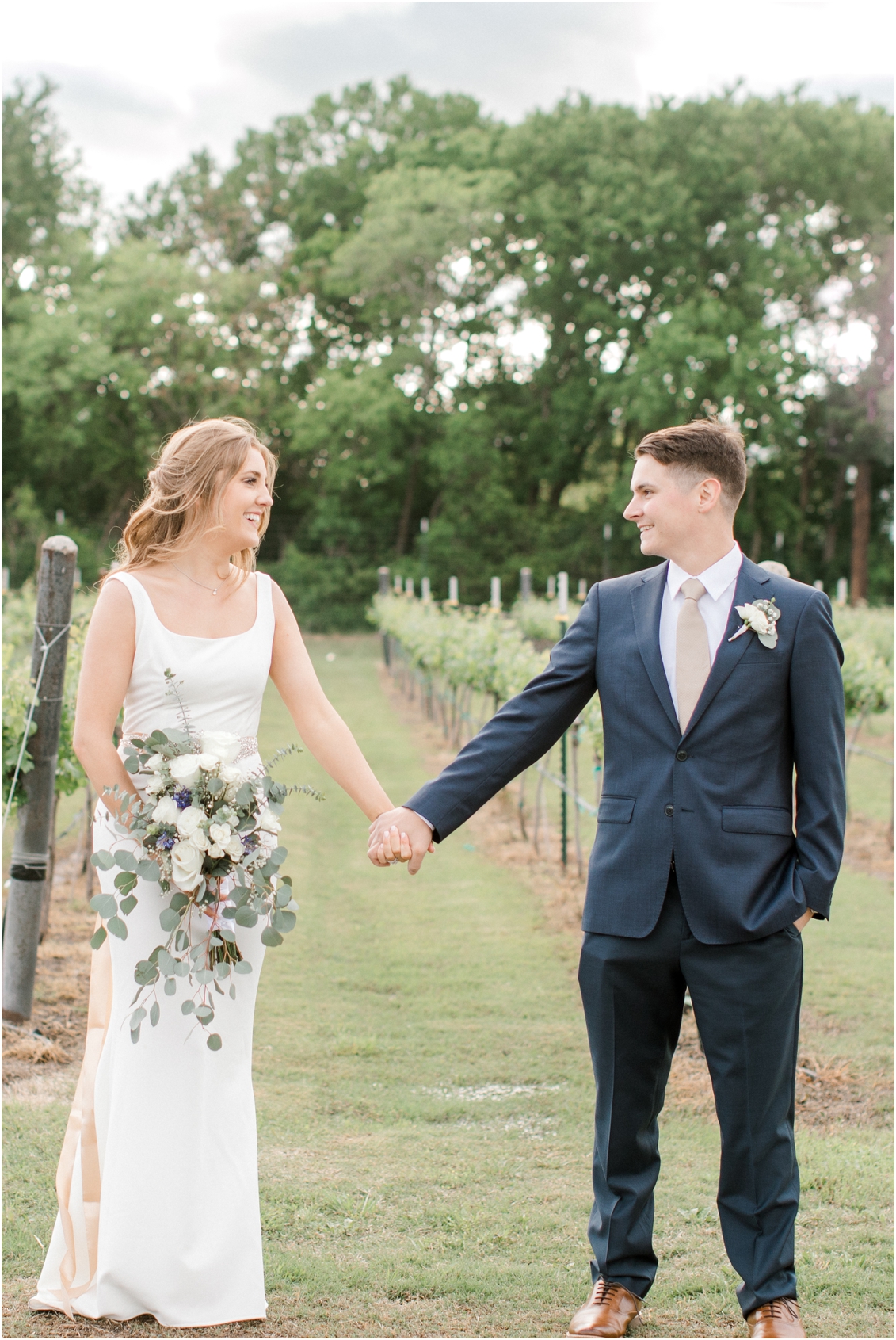 bride and groom portraits, vineyard wedding, Barons Creek Vineyards Wedding by Gaby Caskey Photography