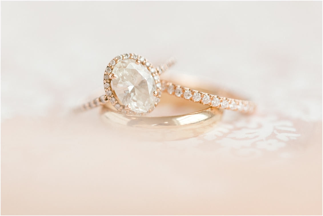 Wedding at Rustic Grace Estate by Gaby Caskey Photography, wedding ring details shot