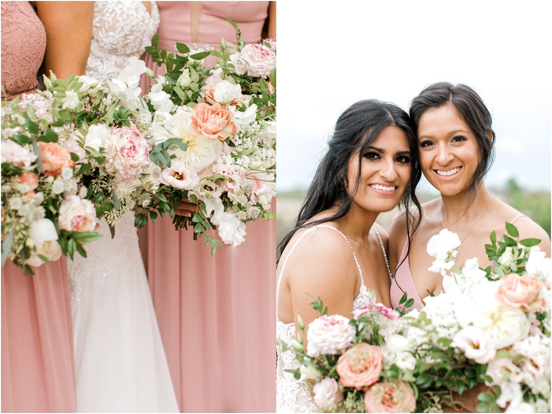 Wedding at Rustic Grace Estate by Gaby Caskey Photography, bridesmaids pictures, blush bridesmaids dresses