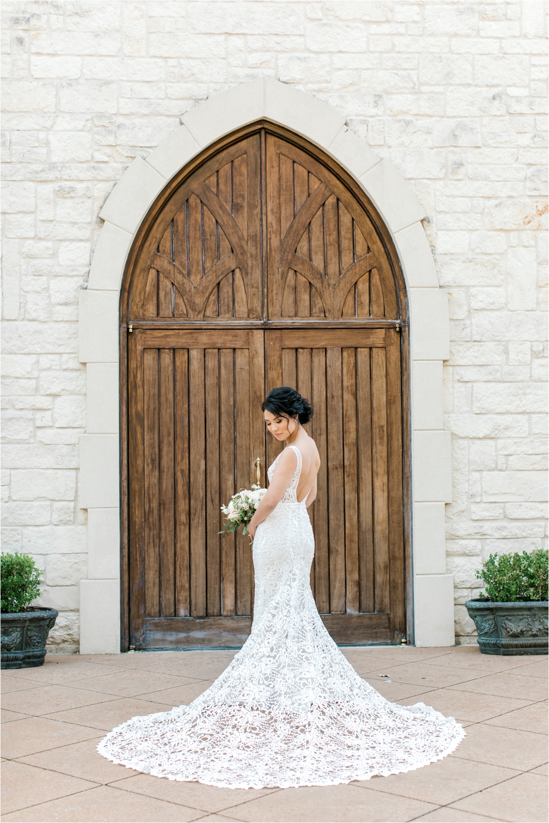 Ashton Gardens Wedding Day by Gaby Caskey Photography, bridal portraits, Dallas Fort Worth chapel wedding venue