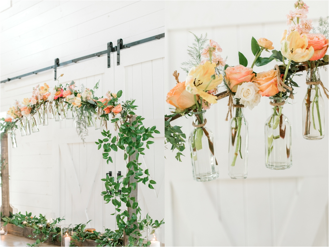 Five Oaks Farm Wedding in Cleburne, Texas by Gaby Caskey Photography, Texas Wedding Inspiration, white barn wedding inspiration, unique ceremony floral arch