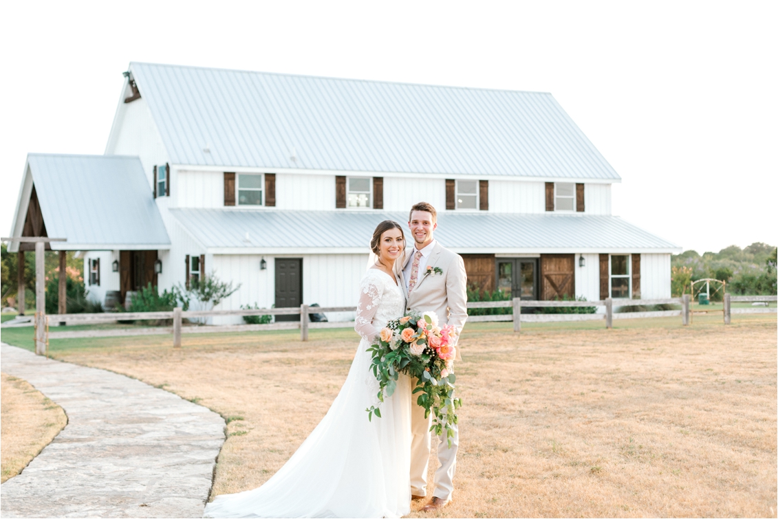 Five Oaks Farm Wedding in Cleburne, Texas by Gaby Caskey Photography, bride and groom portraits, white barn wedding, barn wedding day inspiration