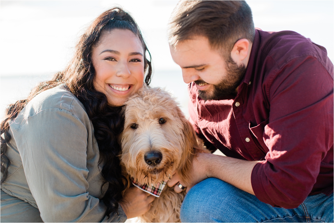 tips for including your dog in your engagement session by DFW Wedding Photographer Gaby Caskey Photography