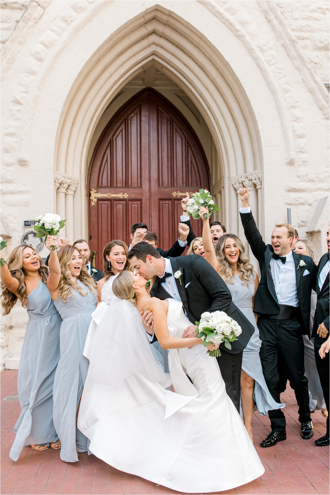 wedding party photos, wedding party photos at St. Patrick's Cathedral