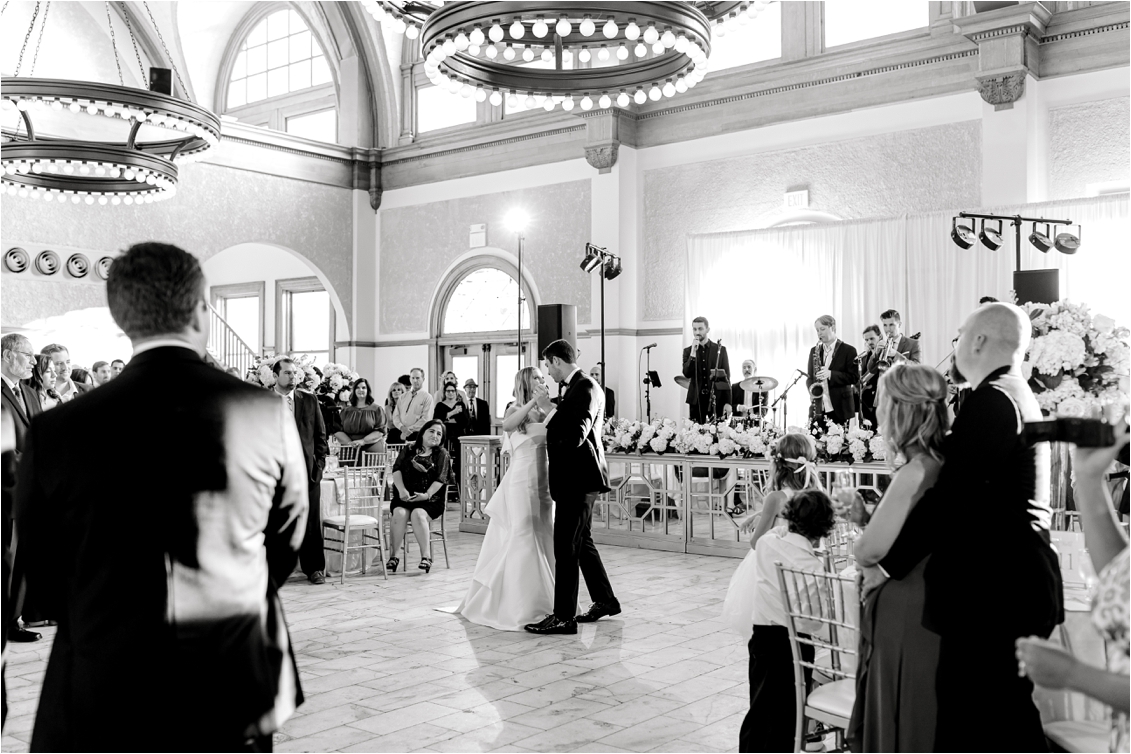 The Ashton Depot wedding venue, bride and groom first dance