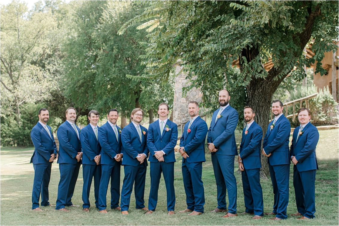 groomsmen portraits, blue groomsmen suits