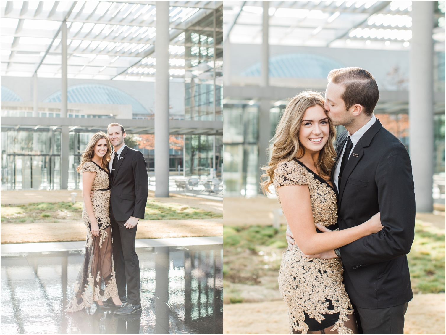dallas engagement session at Winspear Opera