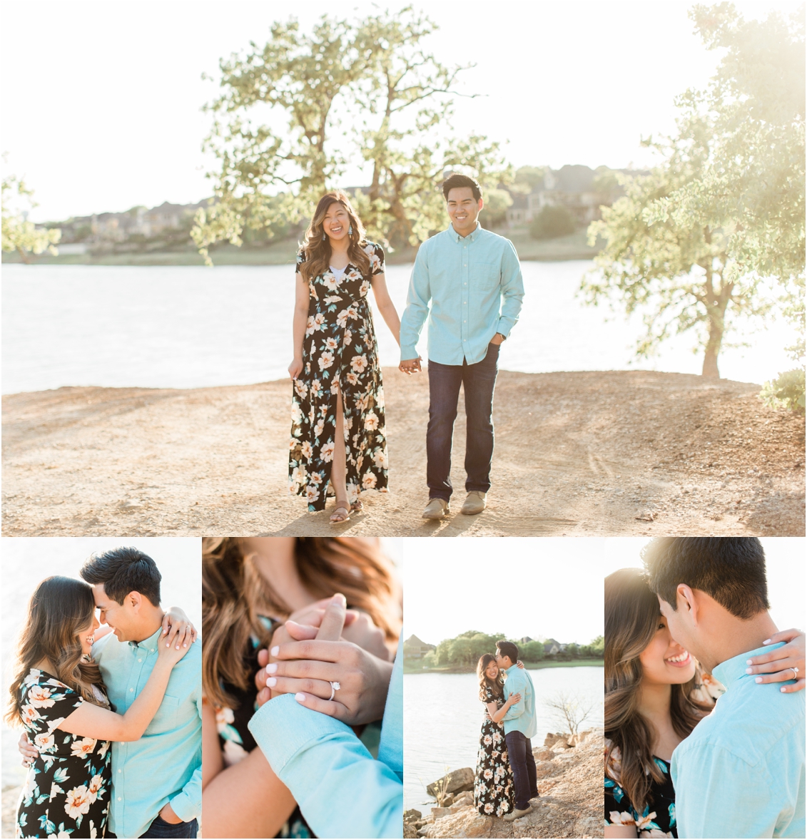sunset point engagement session