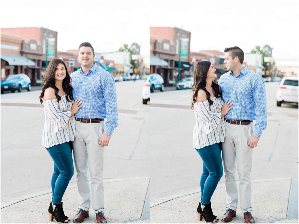 downtown grapevine engagement pictures