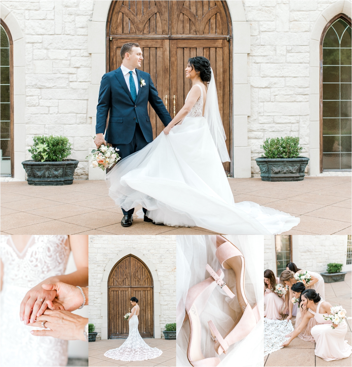 Ashton Gardens Wedding Day by Gaby Caskey Photography, Ashton Gardens, Dallas Fort Worth chapel wedding venue, Texas wedding inspiration