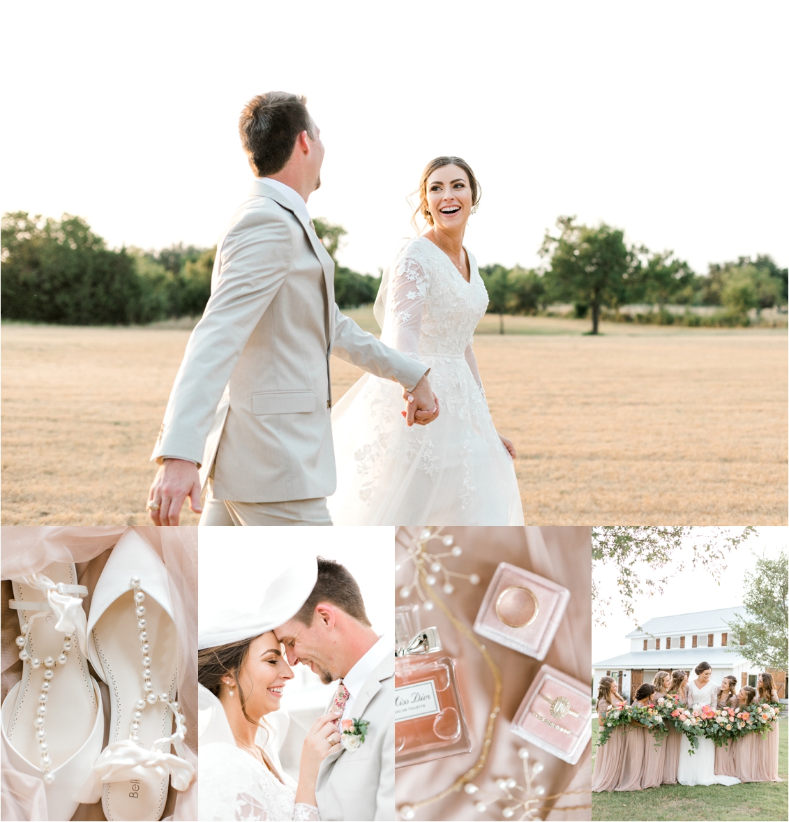 Five Oaks Farm Wedding in Cleburne, Texas by Gaby Caskey Photography, Texas Wedding Inspiration, white barn wedding inspiration